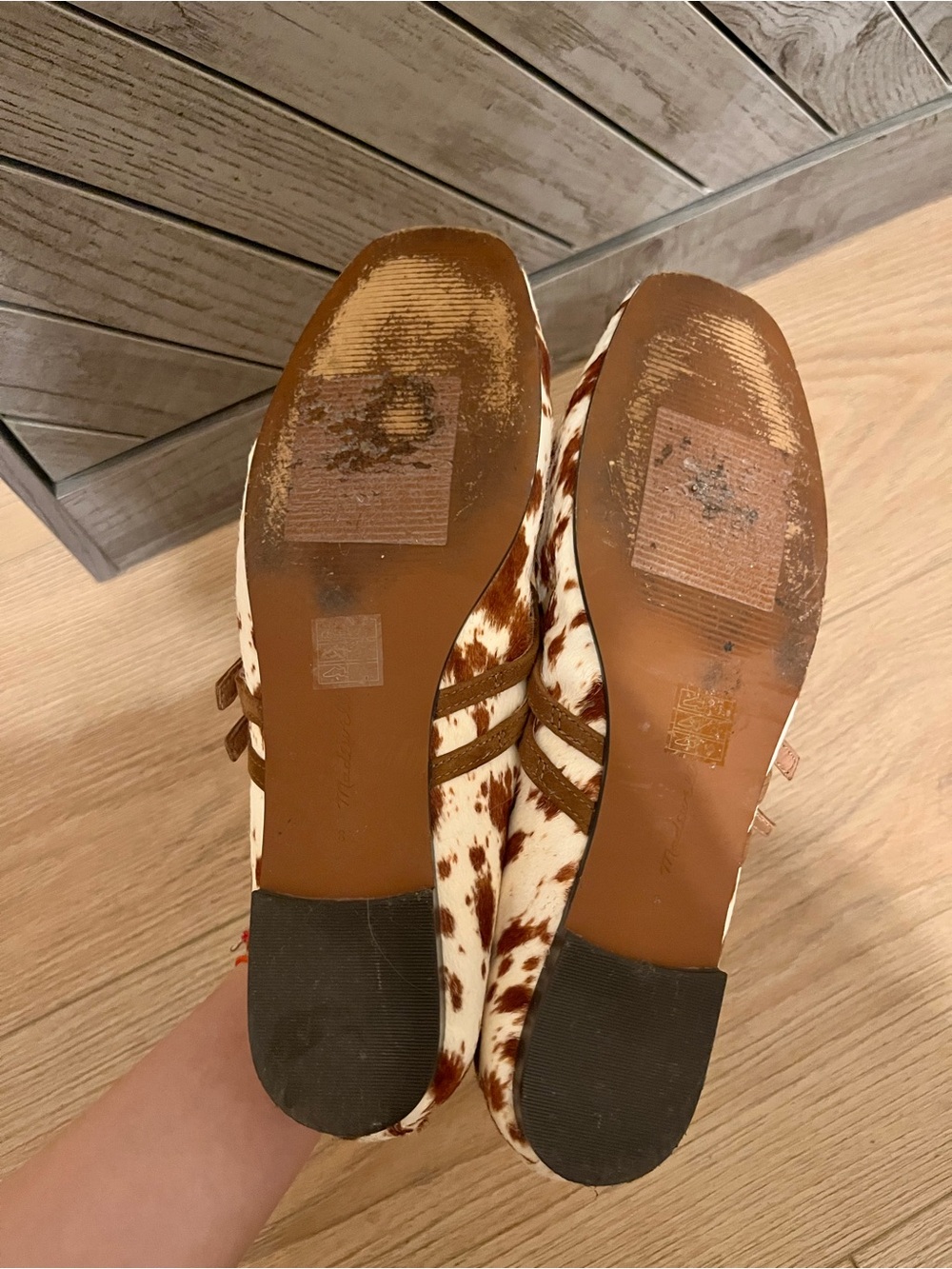 Madewell Greta Double-Strap Ballet Flat in Russet Multi Color - Picture 4 of 4
